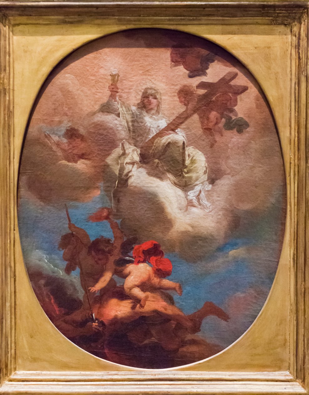 Triumf religii (olej na desce) autorstwa Gaetano Gandolfi