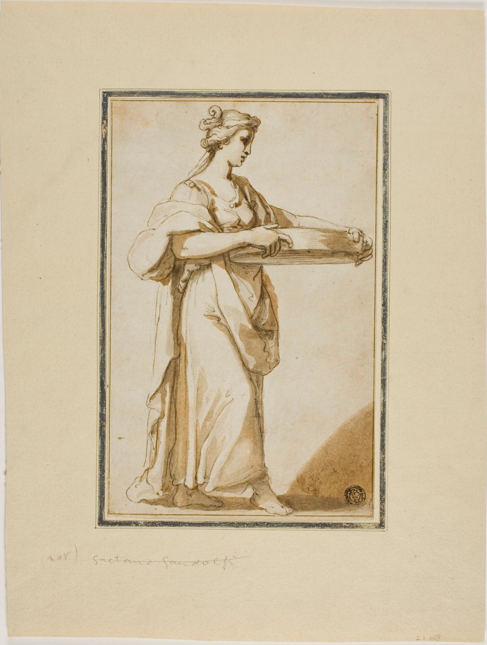 Vestal Virgin Tuccia autorstwa Gaetano Gandolfi
