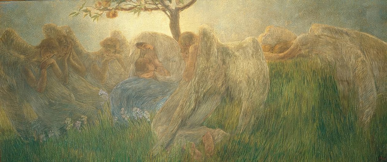 Macierzyństwo autorstwa Gaetano Previati