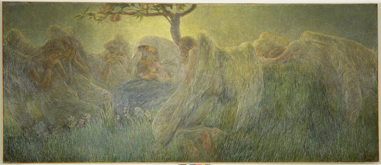 Macierzyństwo, 1891 autorstwa Gaetano Previati