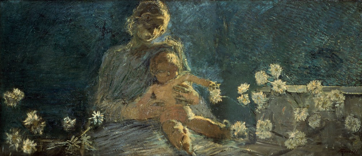 Matka Boża chryzantemowa autorstwa Gaetano Previati