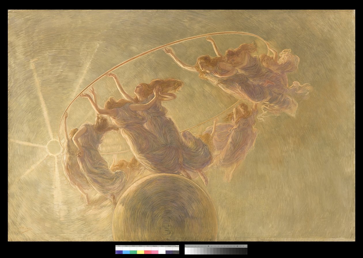 Taniec godzin, 1889 (olej i tempera na płótnie) autorstwa Gaetano Previati