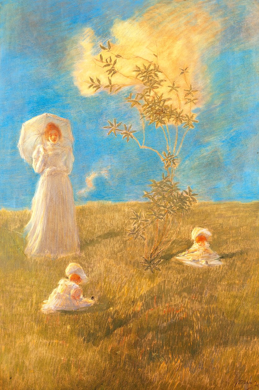Cisza, Gaetano Previati (1852-1920) autorstwa Gaetano Previati