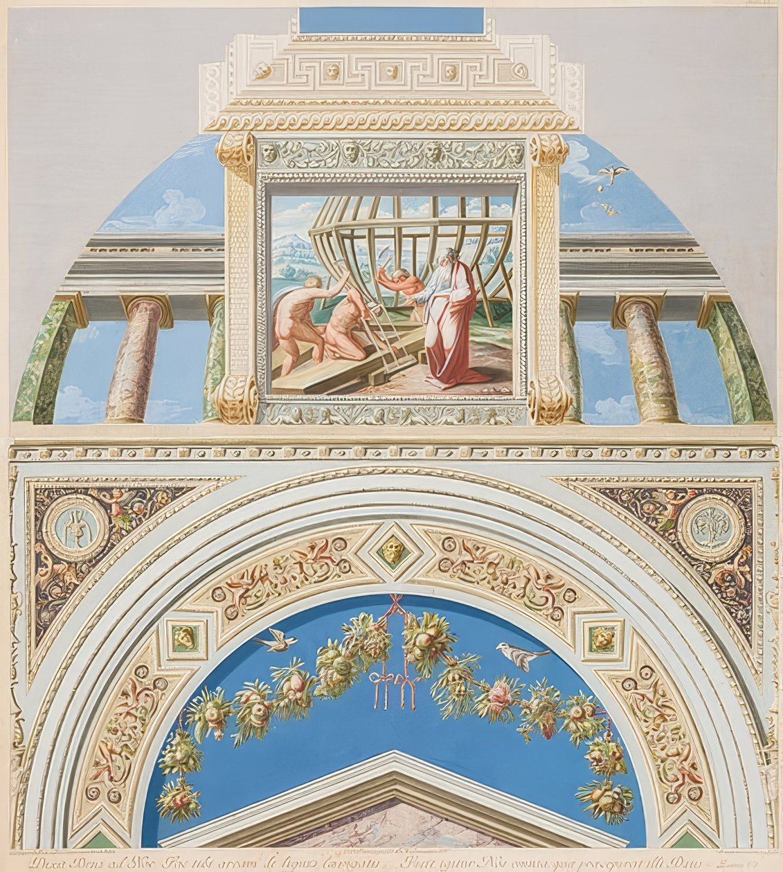 Bezel i sklepienie z konstrukcją arki. 1774 autorstwa Gaetano Savorelli