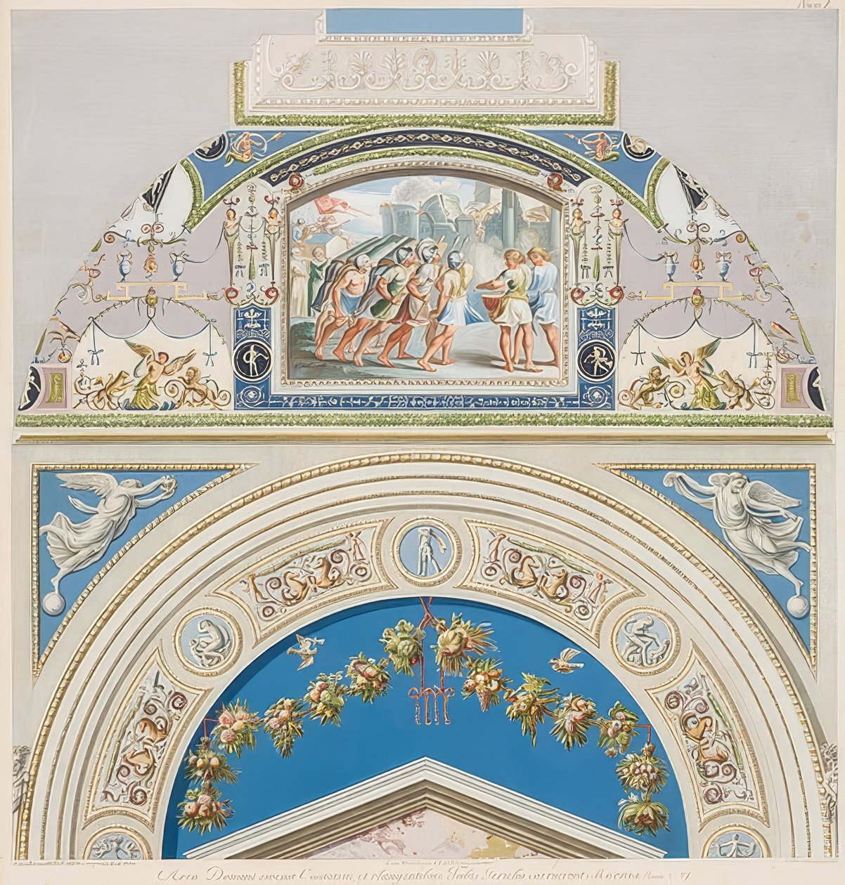 Bezel i sklepienie ze skrzynią Jerycha. 1774 autorstwa Gaetano Savorelli