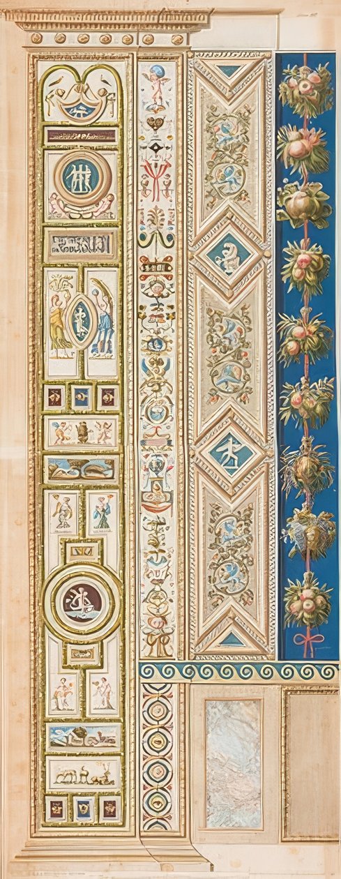 Pilaster Loggia III (dekoracja z różnych gier) autorstwa Gaetano Savorelli