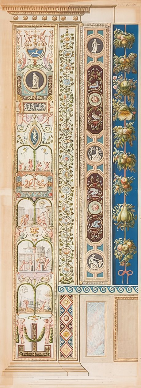 Pilaster Loggia VIII (dekoracja z grupami dzieci) autorstwa Gaetano Savorelli