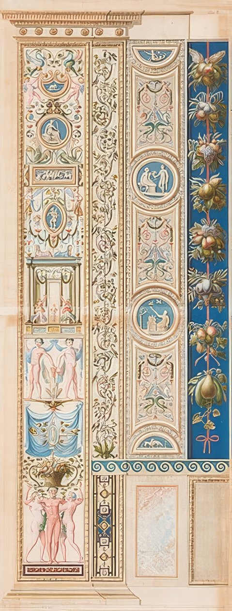 Pilaster Loggia X (dekoracja niesiona przez grupę) autorstwa Gaetano Savorelli