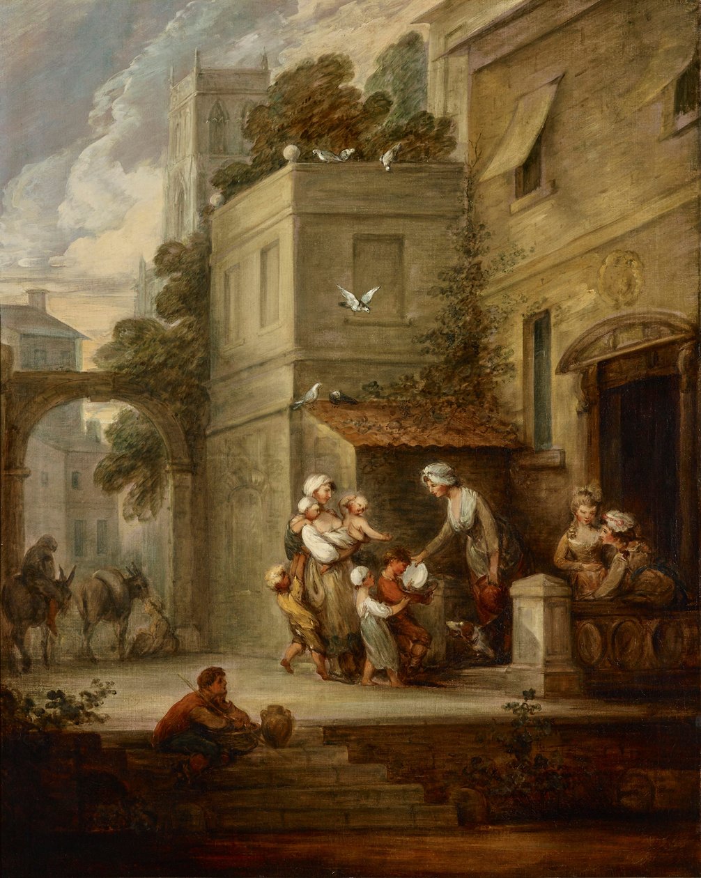 Dobroczynność łagodząca niedolę autorstwa Gainsborough Dupont