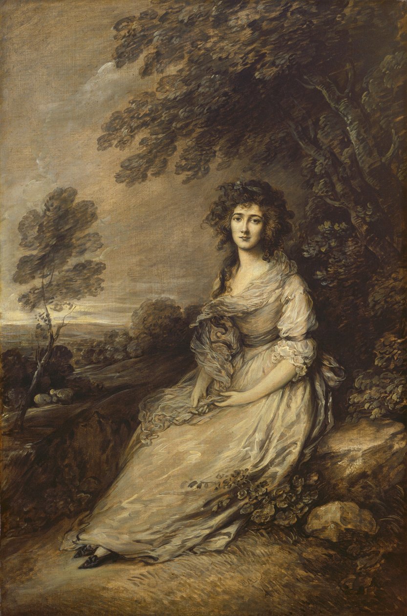 Pani Richard Brinsley Sheridan, 17871796. autorstwa Gainsborough Dupont