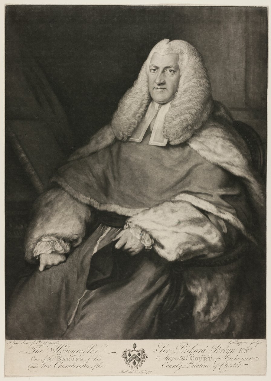 Sir Richard Perryn autorstwa Gainsborough Dupont