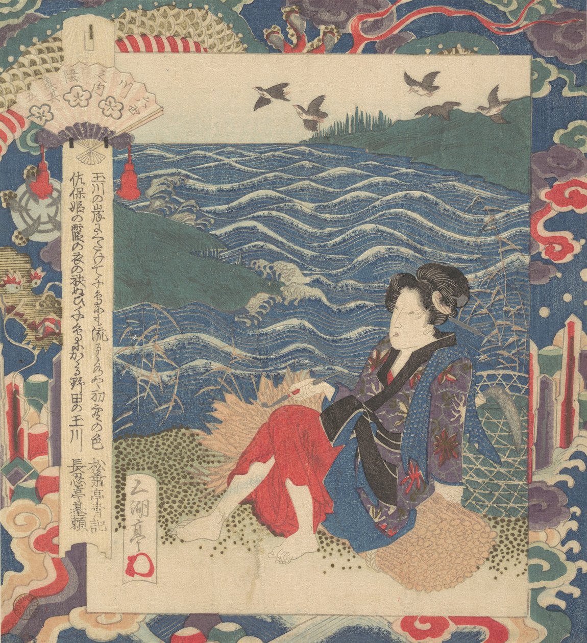 Druk, ca. 1820. autorstwa Gakutei