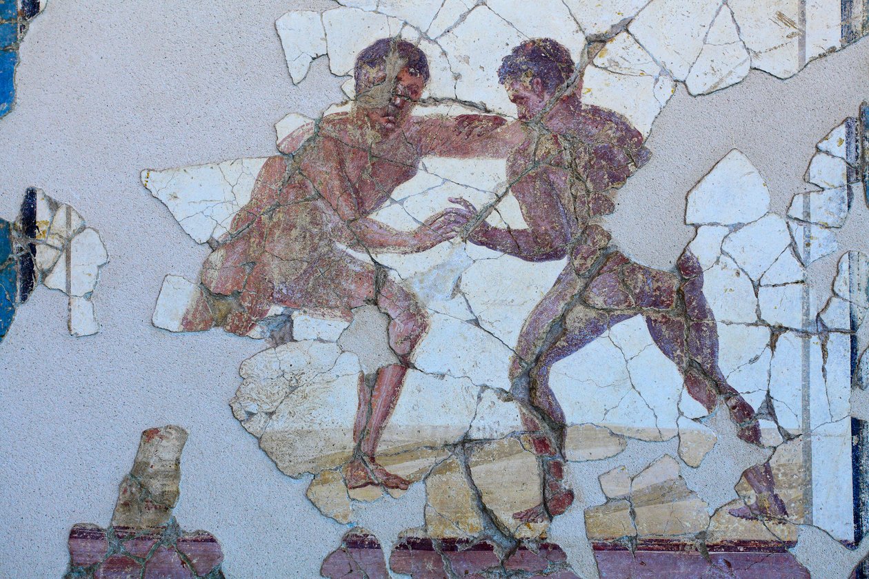 Rzymskie malarstwo ścienne autorstwa Gallo-Roman Gallo-Roman