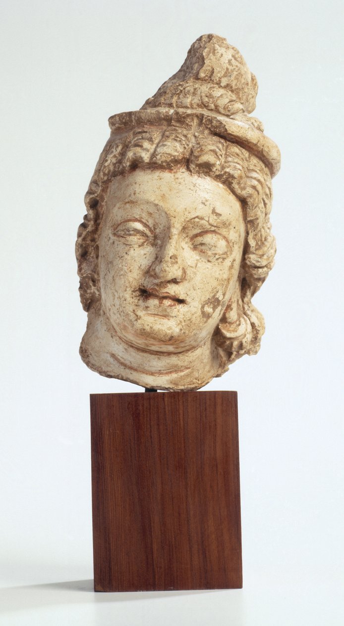 Bodhisattwa, dynastia Kuszan, 100-400 (stiuk) autorstwa Gandhara School