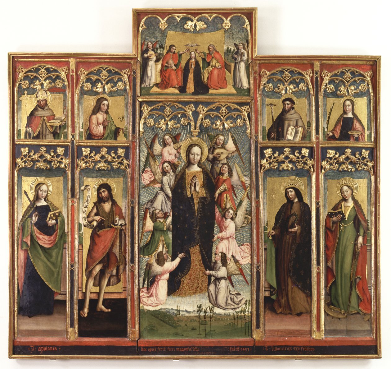 Poliptyk Wniebowzięcia NMP, 1493 autorstwa Gandolfino da Roreto