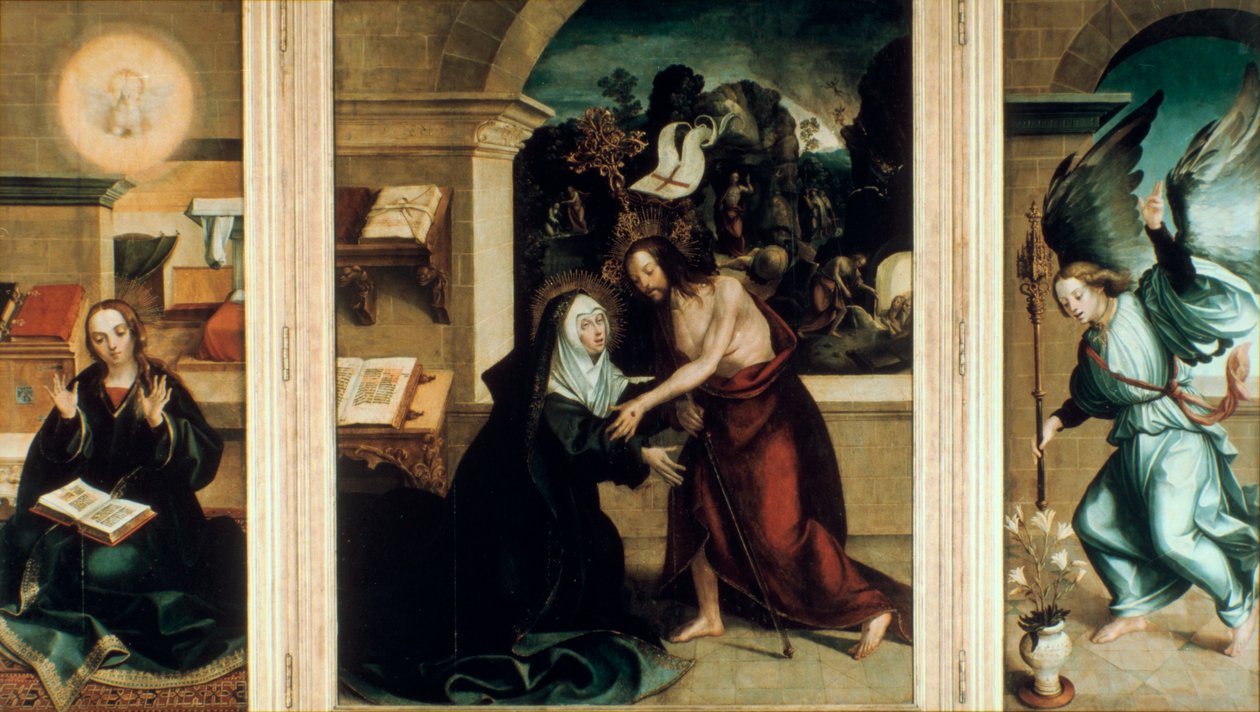 Pojawienie się Chrystusa Dziewicy, 1531. autorstwa Garcia Fernandes