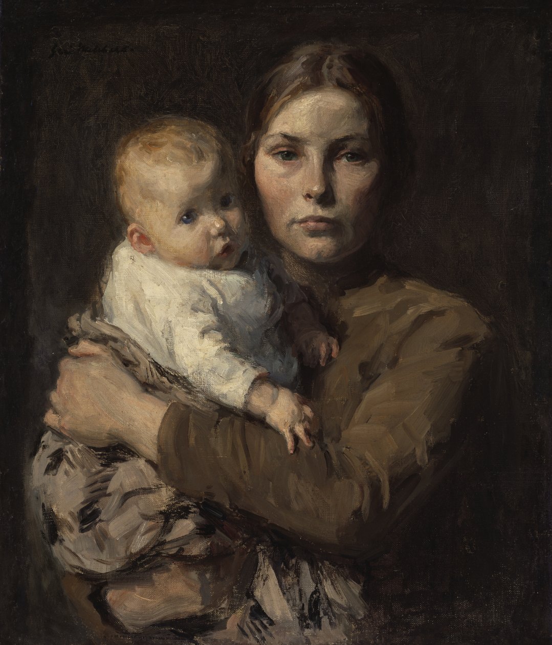 Matka i dziecko, ok. 1906 autorstwa Julius Garibaldi Melchers
