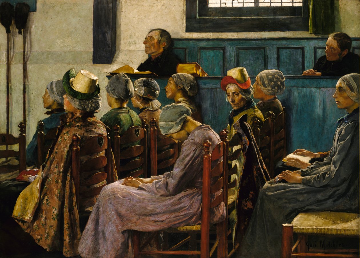 Kazanie, 1886. autorstwa Gari Melchers
