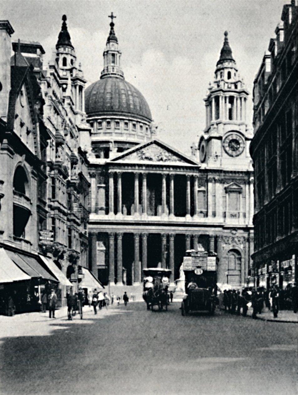 St. Pauls, Wzgórze Ludgate, 1919 autorstwa Garratt and Atkinson