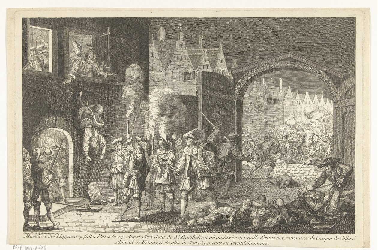 Noc Bartłomieja, 1572 autorstwa Gaspar Bouttats