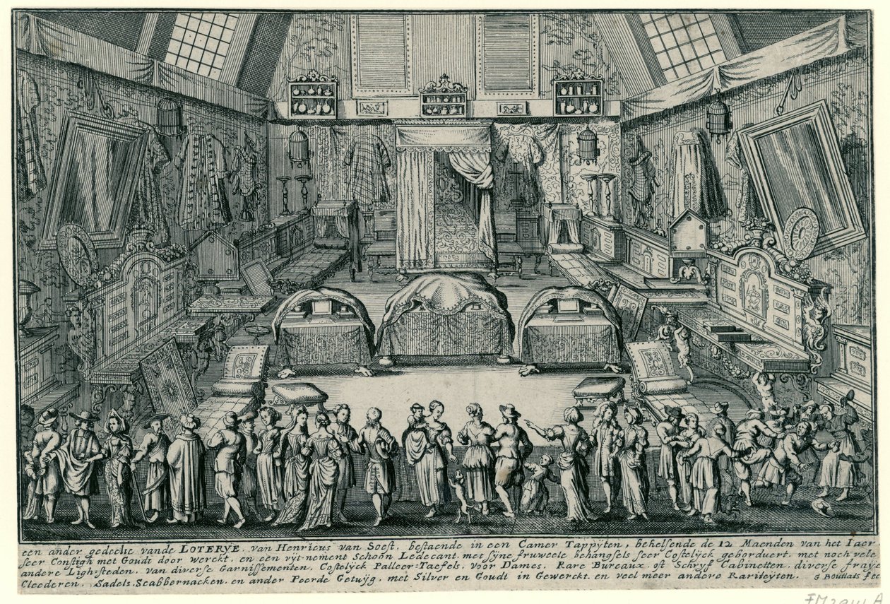 Loteria Henricusa van Soesta w Antwerpii autorstwa Gaspar Bouttats