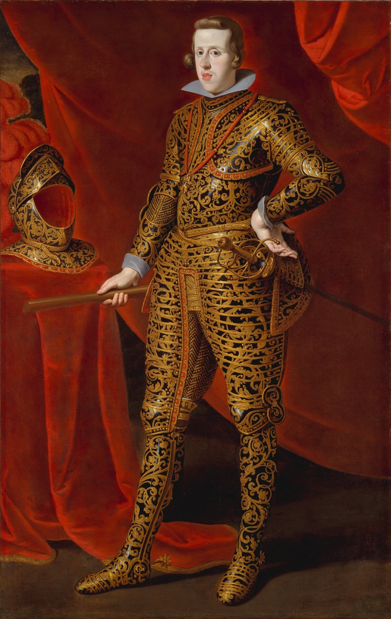 Filip IV (1605-1665) w zbroi paradnej, c.1628 autorstwa Gaspar De Crayer