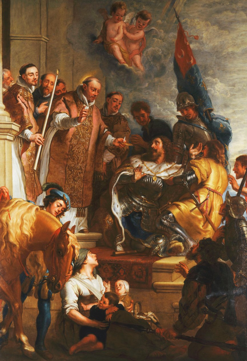 Św. Bernard nawraca księcia Akwitanii, autorstwa Gaspar De Crayer