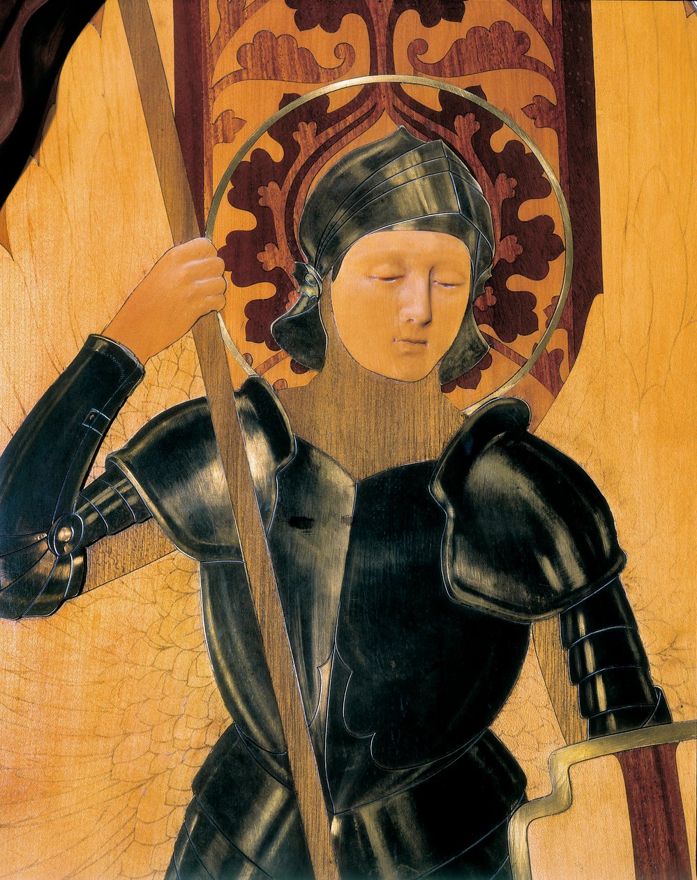 Święty Jerzy, detal zagłówka wykonanego przez Gaspara Homara i Mesquidę (1870-1955) autorstwa Gaspar Homar i Mesquida