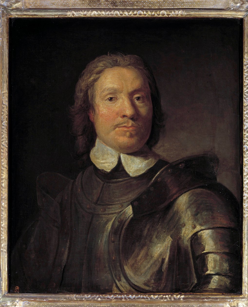 Portret Oliviera Cromwella (1599-1658), Lorda Protektora Anglii Oliver Cromwell uczestniczył w pierwszej rewolucji angielskiej (1641-1649) Obraz Gasparda de Crayera (1584-1669) nd. 0,67x0,58m. autorstwa Gaspar de (after) Crayer