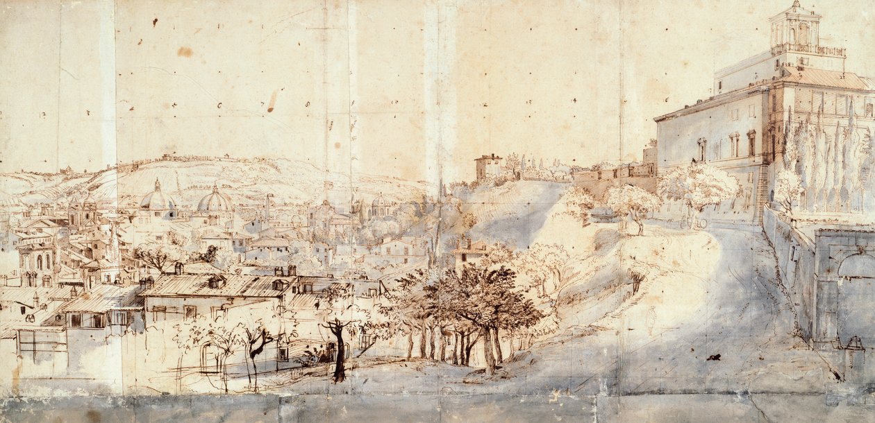 Villa Medici w Rzymie autorstwa Gaspara van Wittel (ca 1652-1736) autorstwa Gaspar van Wittel