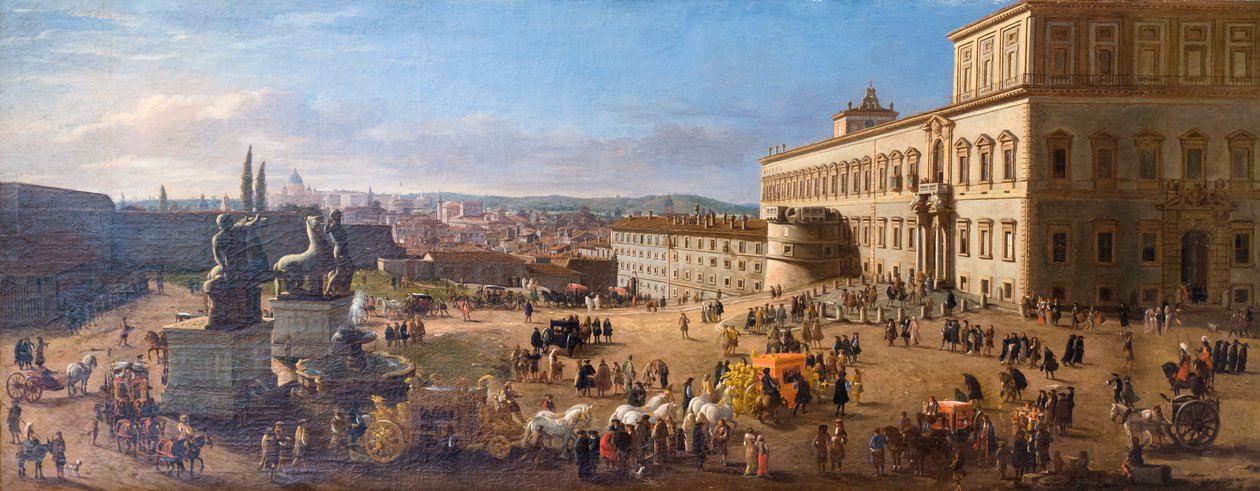 Widok na Rzym z placu Kwirynalskiego autorstwa Gaspar van (1653 1736) Wittel