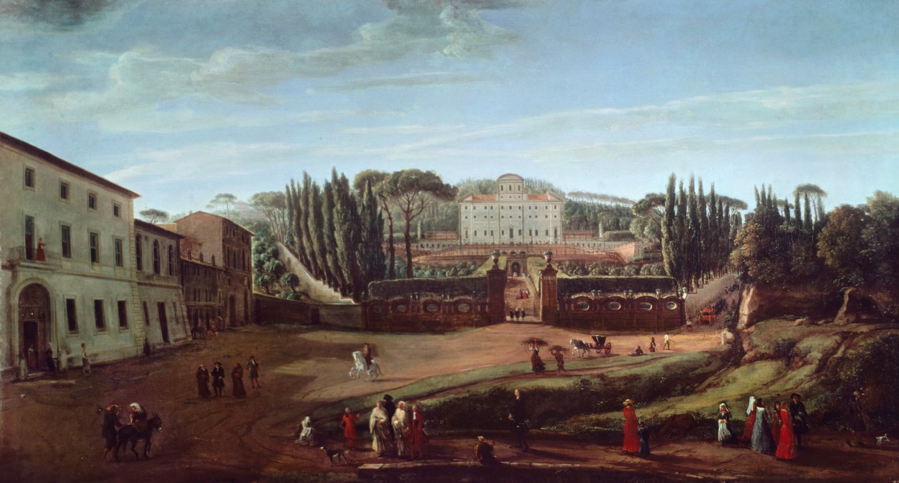 Willa Aldobrandini (olej na płótnie) autorstwa Gaspar van Wittel