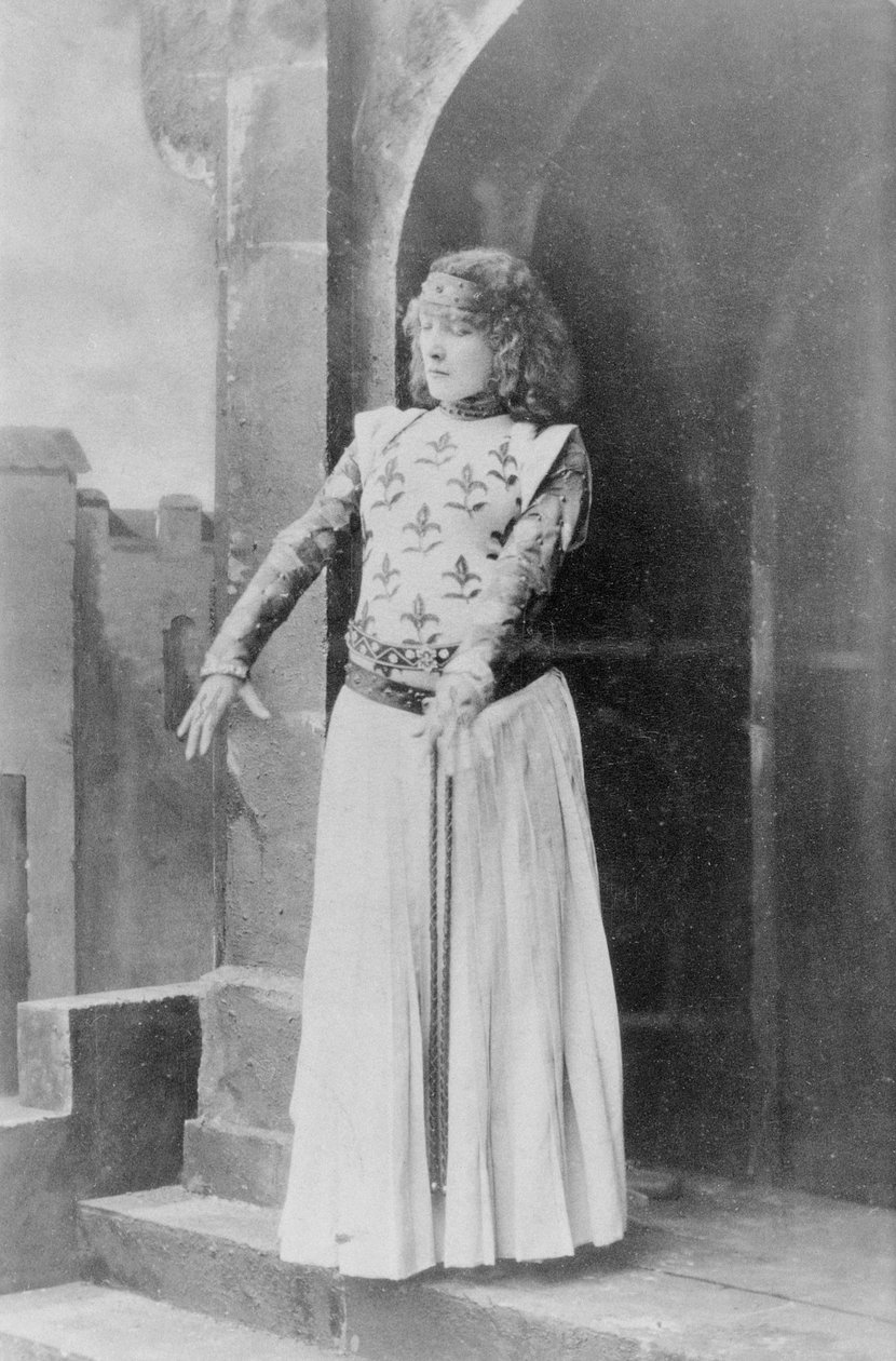 Sarah Bernhardt (1844-1923) w roli Joanny d