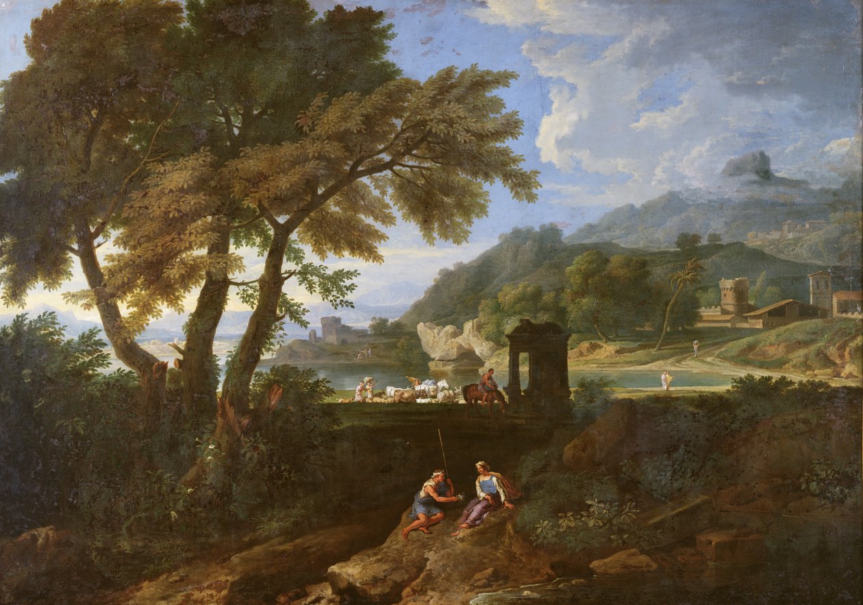 Krajobraz autorstwa Gaspard Poussin Dughet