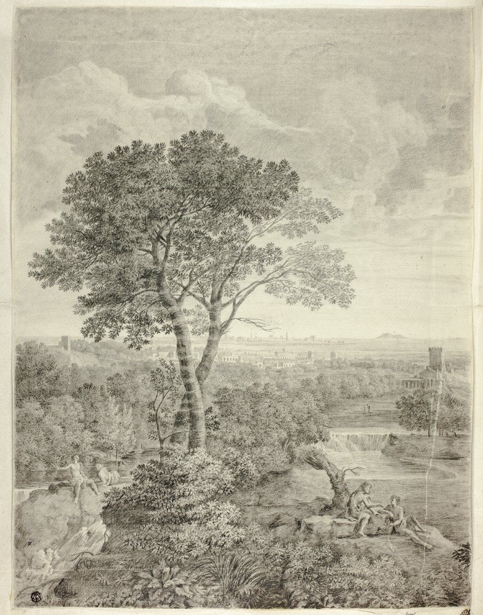 Fresk w Palazzo Colonna, Rzym autorstwa Gaspard Dughet