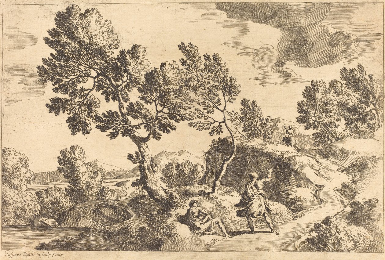 Krajobraz rzymski autorstwa Gaspard Dughet