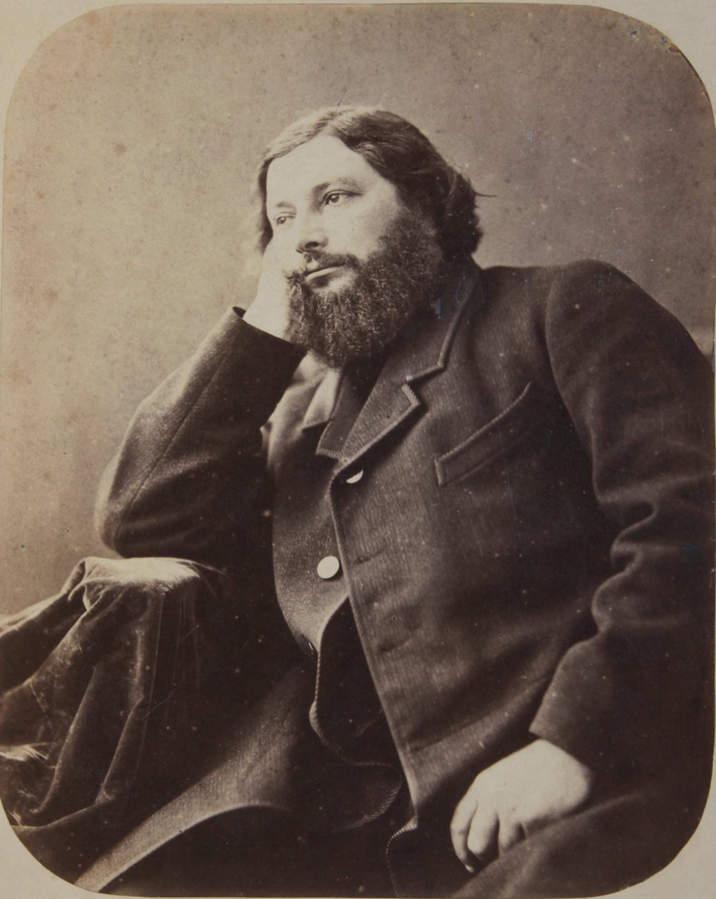Gustave Courbet, ok. 1866 r. autorstwa Nadar