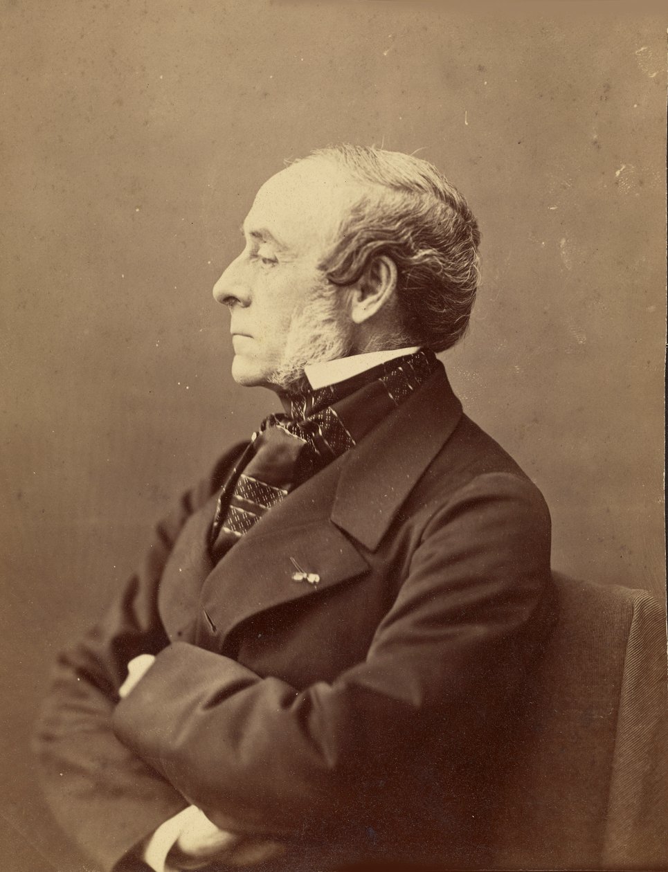 Portret Ernesta Legouvé 1807-1903, 1861-1869. autorstwa Gaspard Félix Nadar