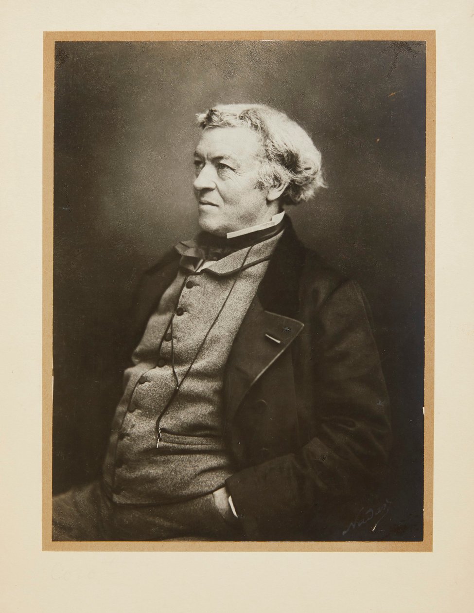 Portret Jean-Baptiste Camille Corota 1796-1875, ok. 1860. autorstwa Gaspard Félix Nadar