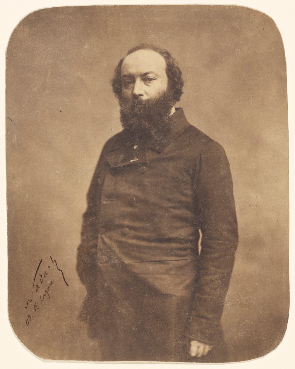 Portret Théodore Rousseau 1812-1867, 1855-1859. autorstwa Gaspard Félix Nadar