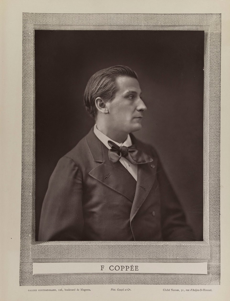 Portret poety François Coppée 1842-1908, ok. 201 1875. autorstwa Gaspard Félix Nadar