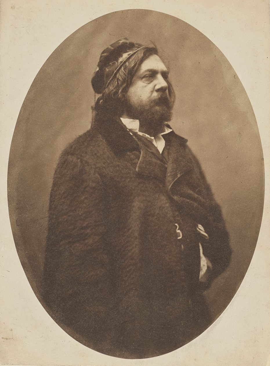 Portret poety Théophile Gautiera 1811-1872, ok. 1856. autorstwa Gaspard Félix Nadar