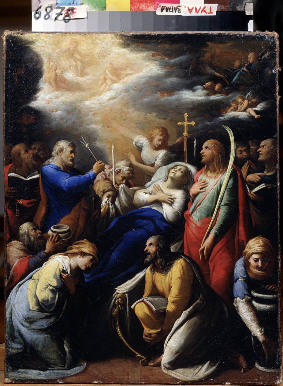 „La mort de la Vierge” (Śmierć dziewicy) Obraz Gasparda Gailiusa (17eme siecle) 1612 Państwowe Muzeum Sztuki, Toula autorstwa Gaspard Gailius