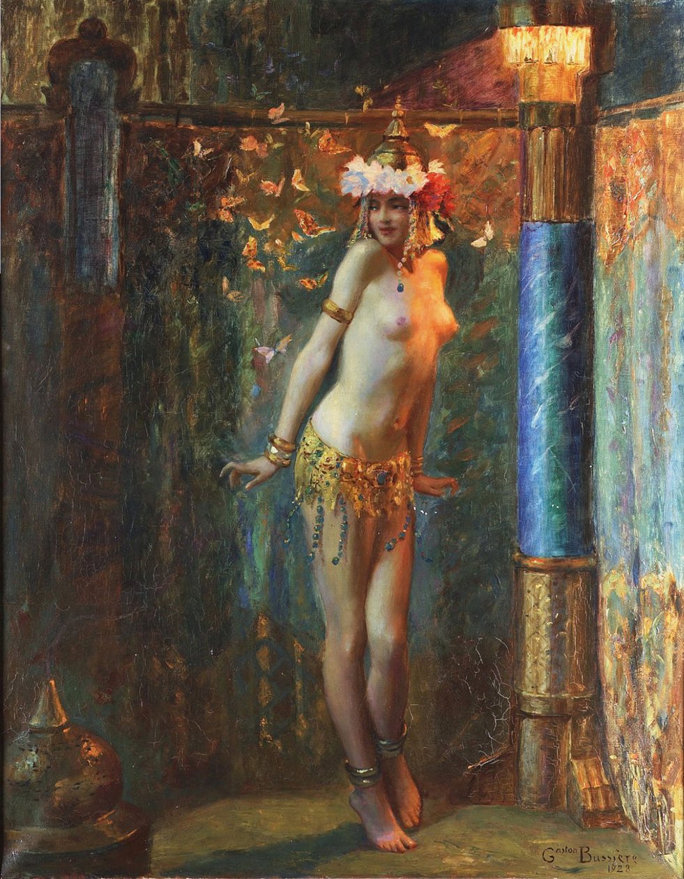 Taniec Salome lub dorn butterfly motyla autorstwa Gaston Bussiere