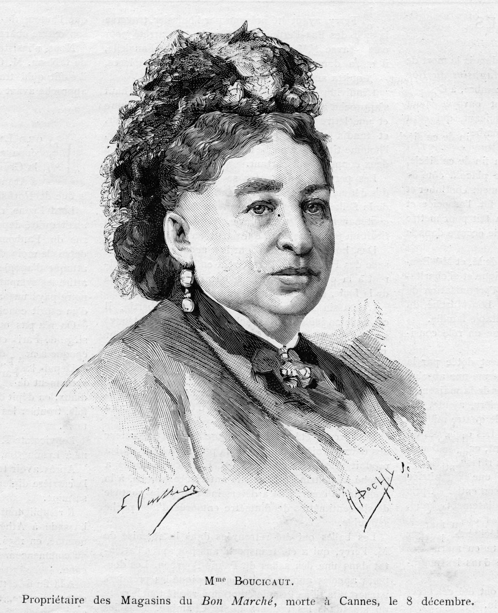 Marguerite Boucicaut, 1887 autorstwa Gaston Vuillier