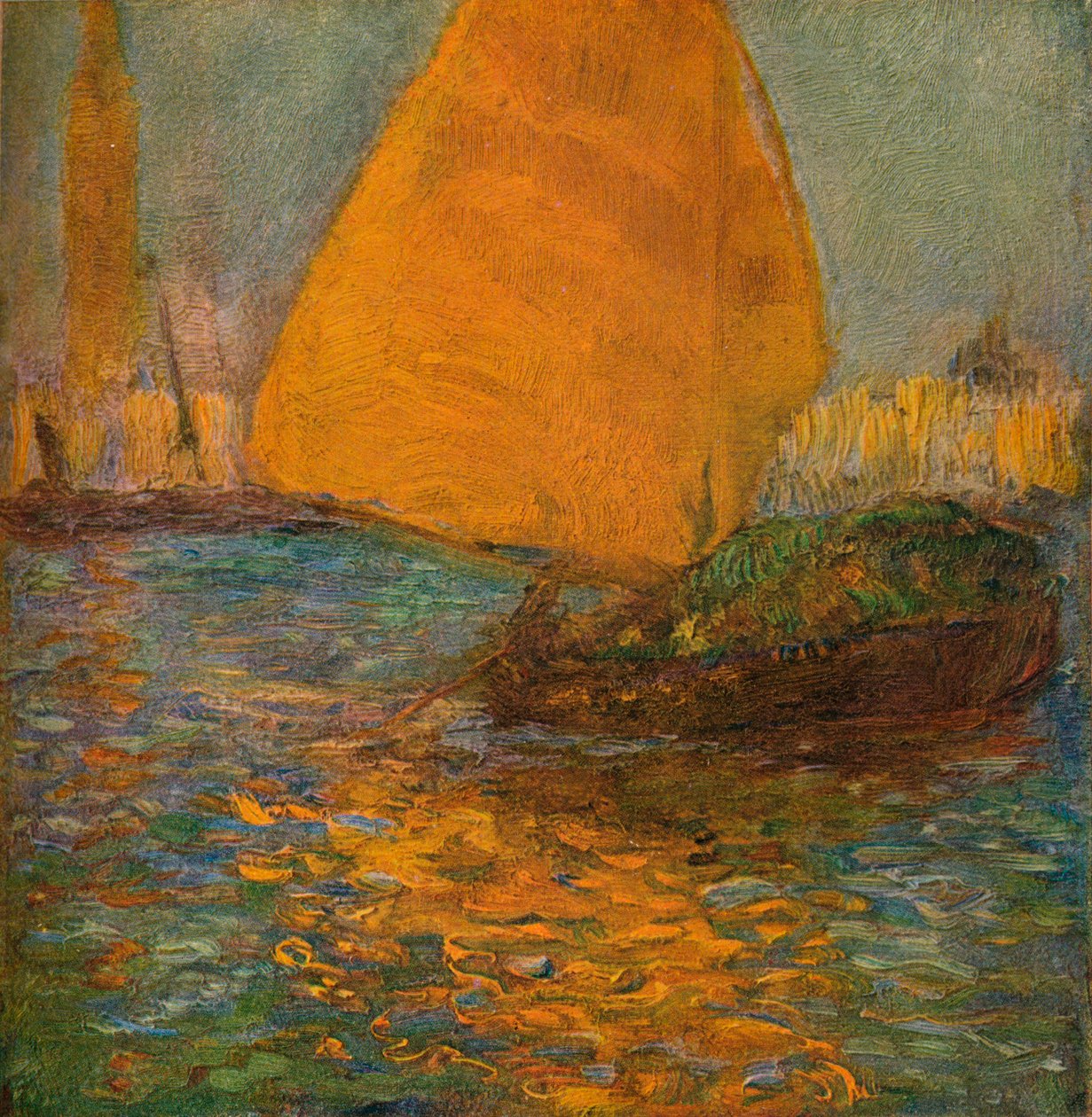 Żółty żagiel, ok. 1905 r. autorstwa Gaston La Touche
