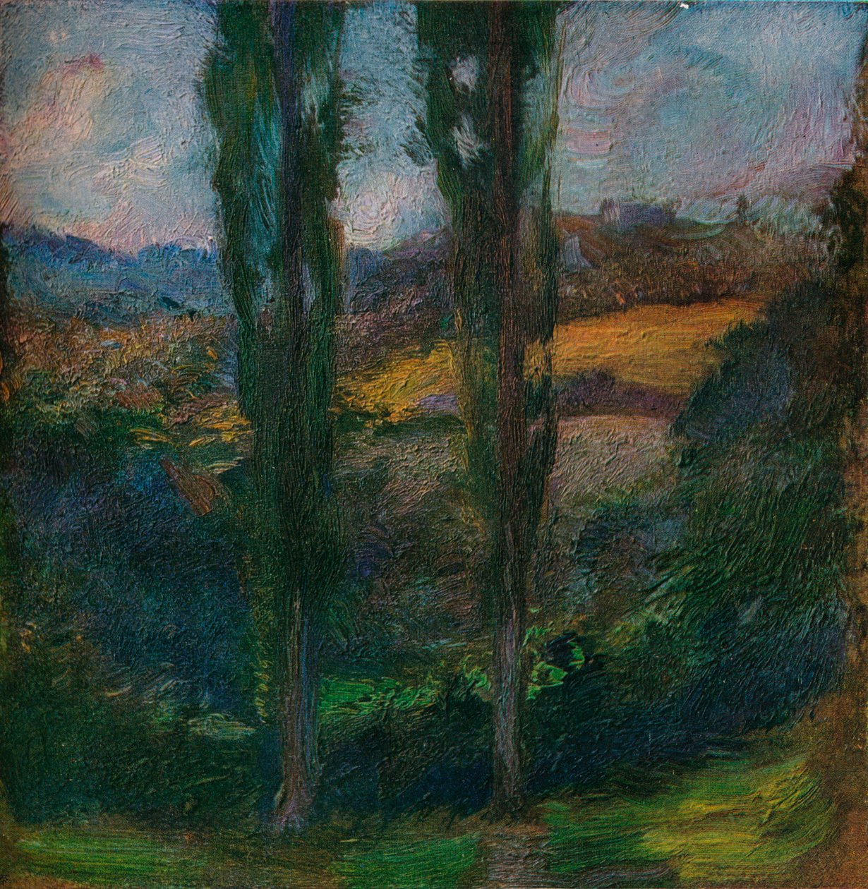 Topole Normandia, ok. 1905 r. autorstwa Gaston La Touche