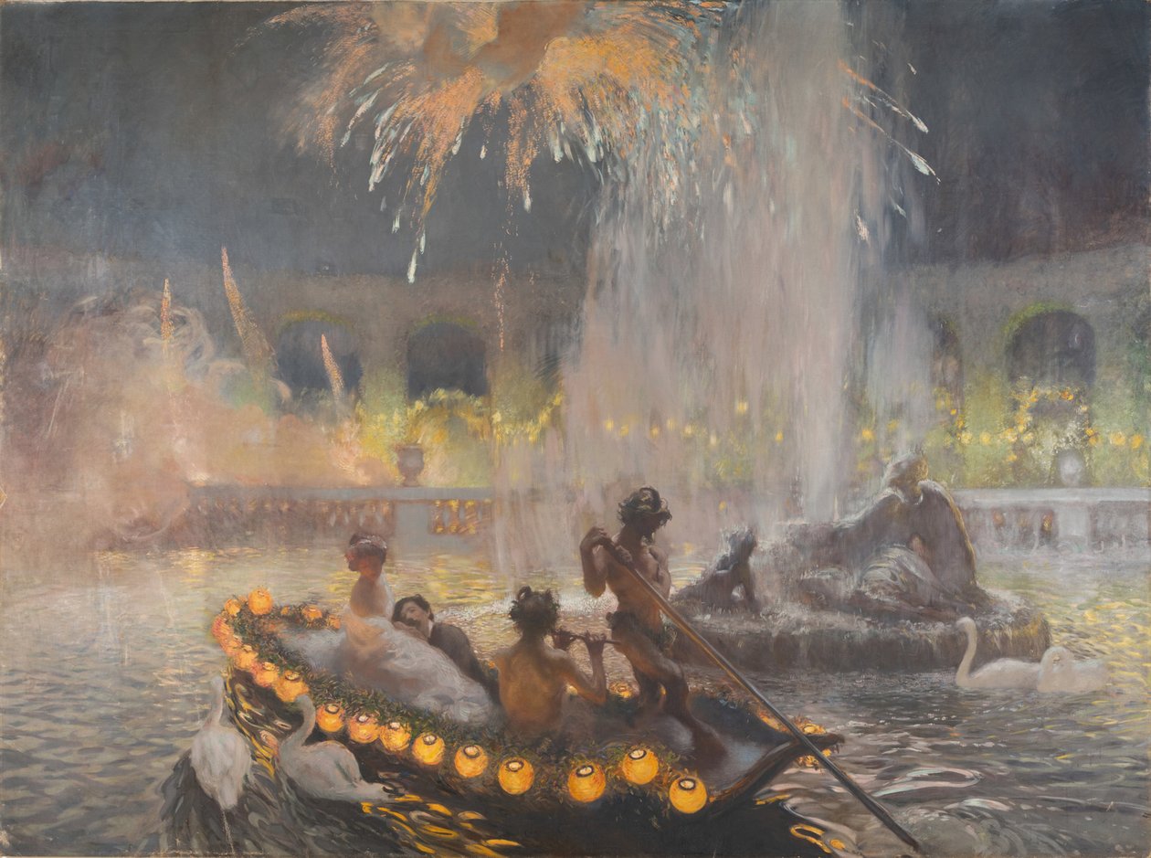 Nocna impreza w Wersalu, 1906. autorstwa Gaston La Touche de