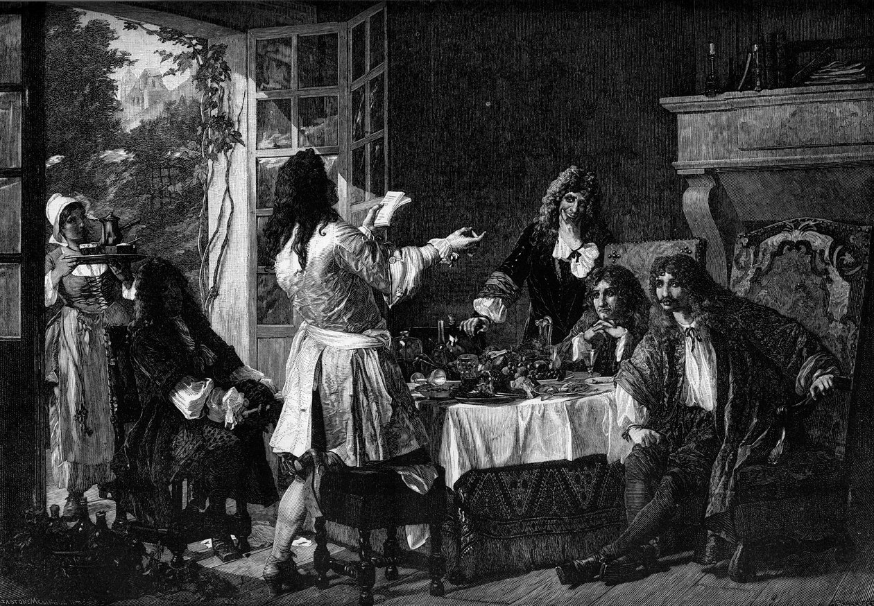 Kolacja u Moliera w Auteuil. Nawiązanie do anegdoty „Dinner d