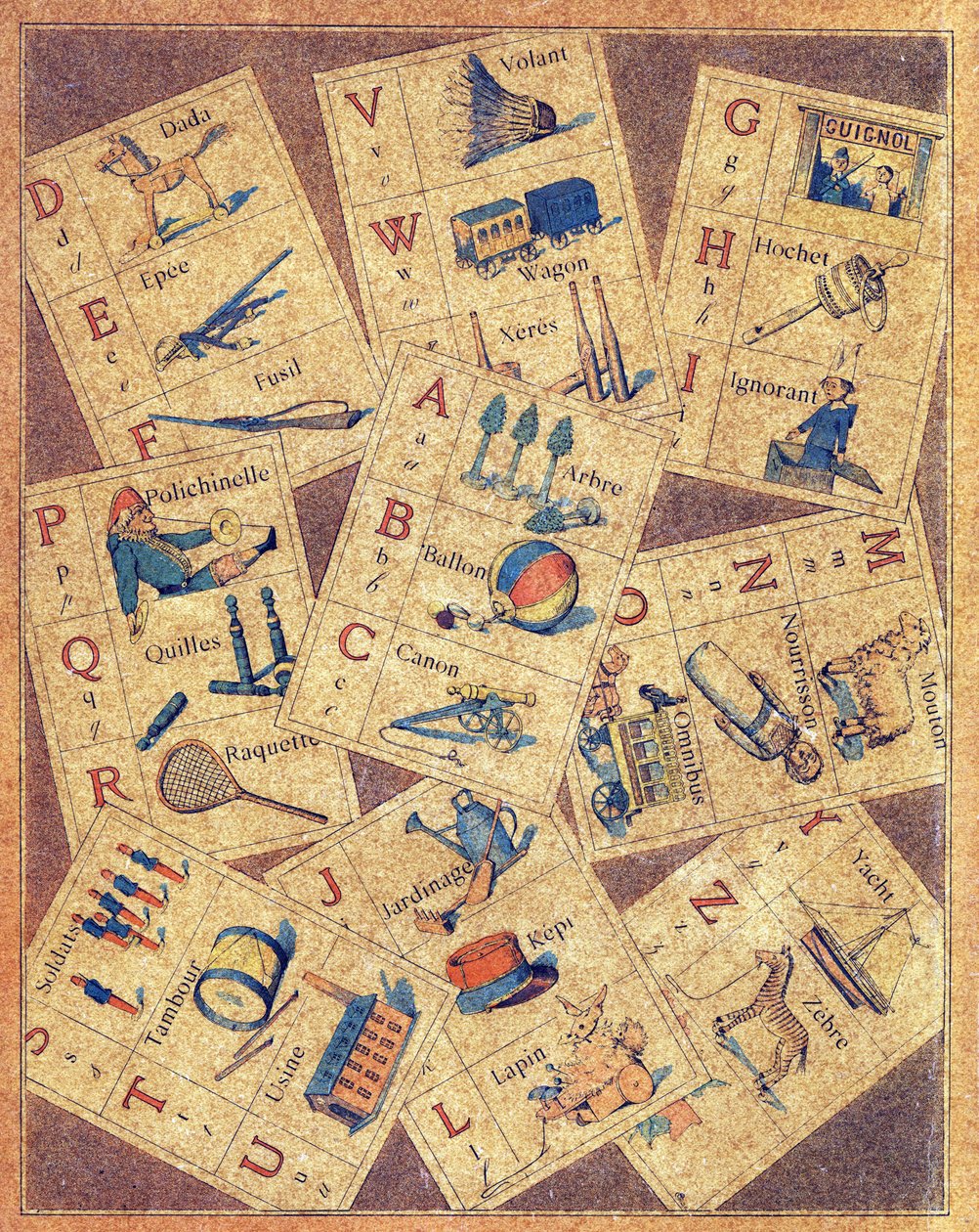 Czwarta okładka ABC des joujoux lub Alphabet des petits autorstwa Gaston Quenioux